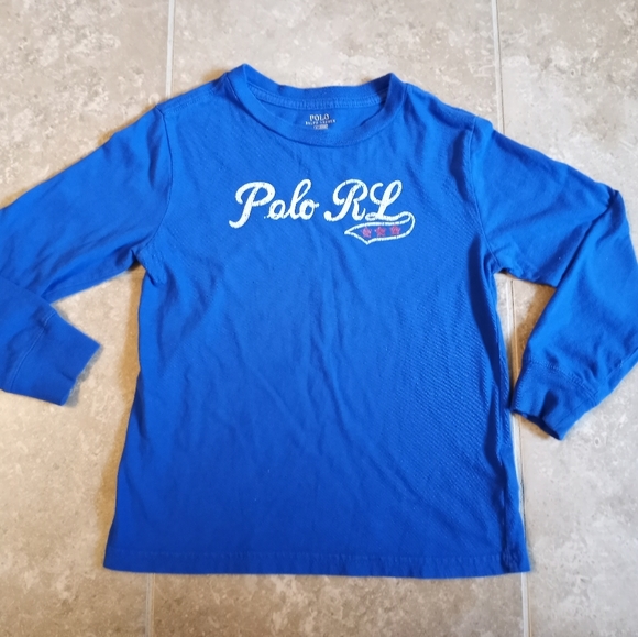 Boys Polo RL Long Sleeve Crew Neck Tshirt Sz.6 - Picture 1 of 4